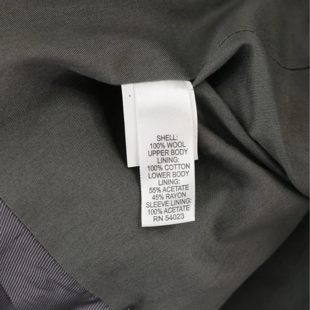 Banana Republic Tweed Sport Coat 38R Grey Herringbone Moon British Wool Blazer